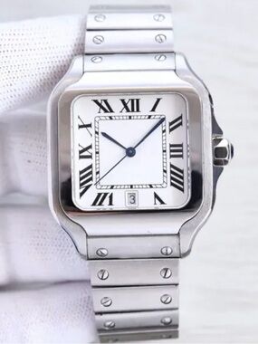 Luxury 39mm mens stainless steel watch automatic mechanical